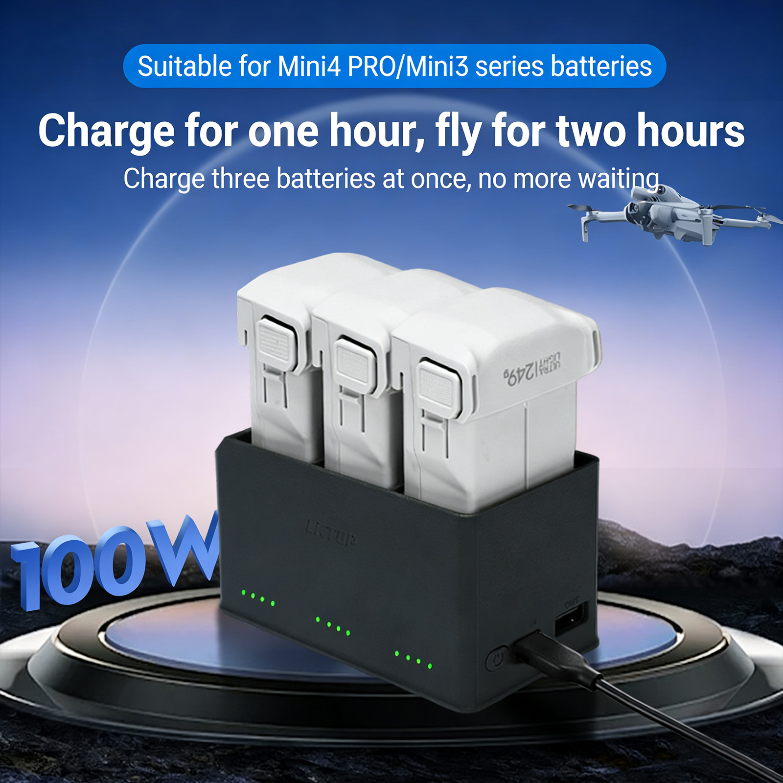 Dji Drone Mini 4 Pro - Battery Charger Manager For Mini 3/3