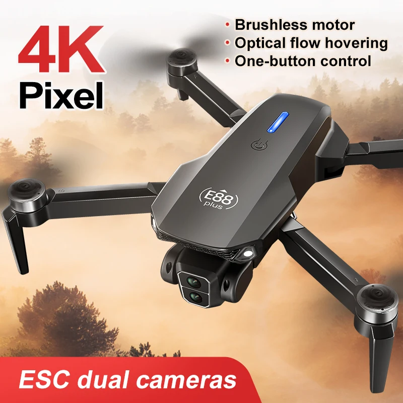 New E88 Plus Quadcopter Drone: - Drone Racing Camera 评论和价格