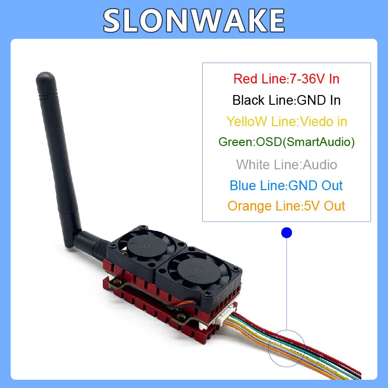 SLONWAKE 5.8G 48CH 4.2W VTX Ad - Drone Racing Frame 评论和价格