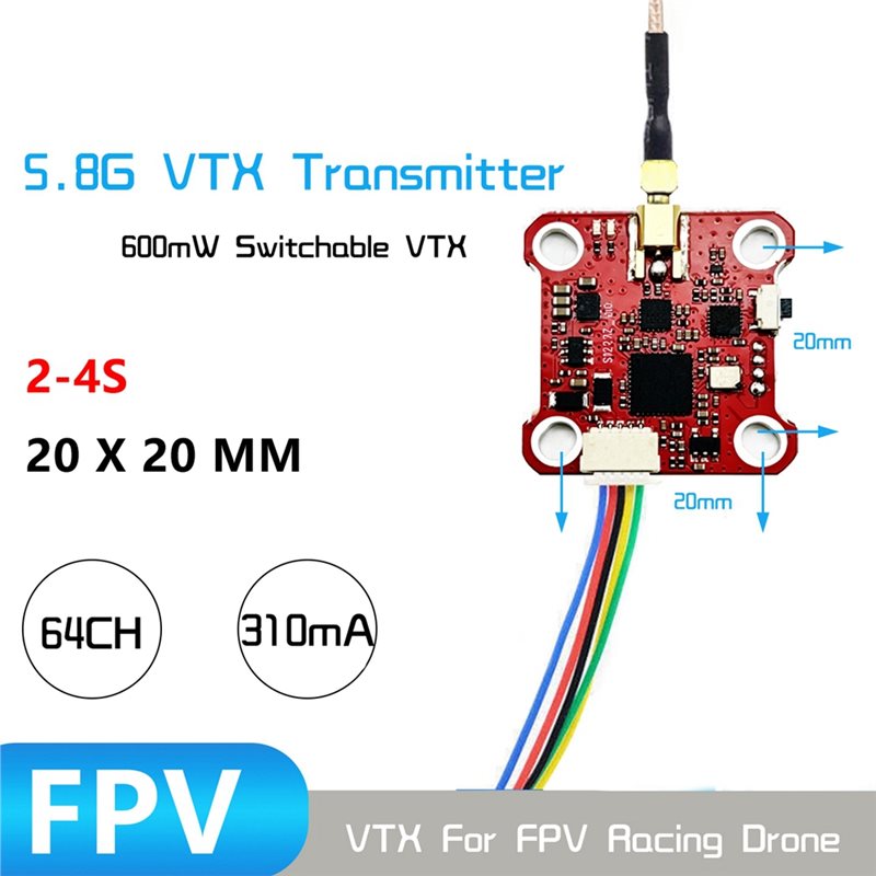 B27B MINI008 VTX 64CH 5.8G Ana - Drone Racing Transmitter 评论和价格