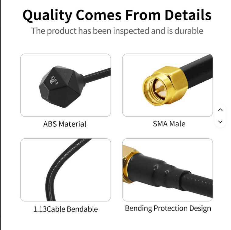 5.8GHz 3.5dBi Antenna LHCP RP  - Drone Racing Antenna 评论和价格